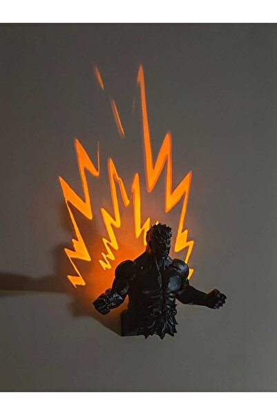 perim3d Kablosuz Şarjlı LED Duvar Lambası | Aplik, Gaming Oda Dekoru, Anime S...