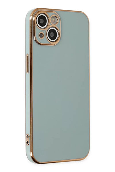 ZEMİRA HOME Newface iPhone 13 Case Volet Silicone - Light Green
