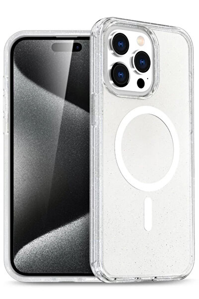 ZEMİRA HOME Newface iPhone 15 Pro Case Star Magsafe Cover - Transparent