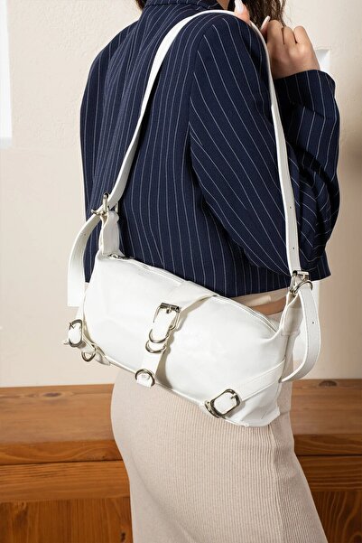 Beshora Carter White Matte Women's Shoulder and Shoulder Bag