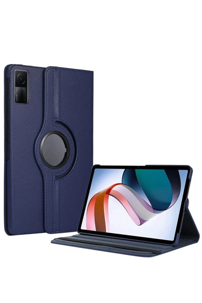 NewFace حافظة جلدية لجهاز Redmi Pad SE 4G من NRZSNT 360 (213414) - أزرق داكن