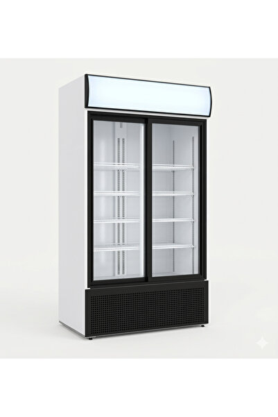 Şenocak S900 DD Çift Kapı Sürgü Kapılı Şişe Soğutucu Meşrubat Dolabı