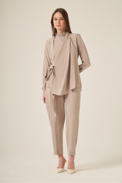 FTZ WOMEN Women's Natural Fiber Collar Stone Set Stone 31316