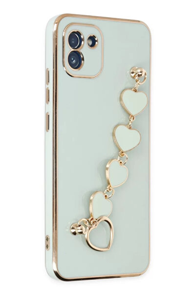 ZEMİRA HOME Newface Samsung Galaxy A03 Case Esila Silicone - Water Green