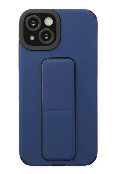 TeknoKapsül نيوفيس حافظة ايفون 14 بلس ميجا ستاند سيليكون - ازرق