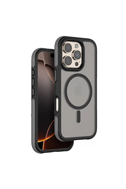 Beta Moda Hub غطاء فينكو ايفون 16 برو ماكس أوربت ماجسيف - أسود