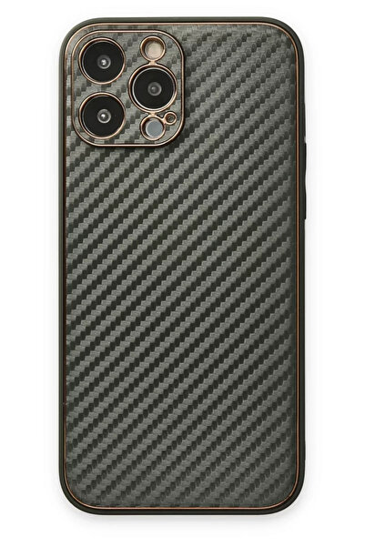 ZEMİRA HOME Newface iPhone 13 Pro Max Case Coco Carbon Silicone - Smoked