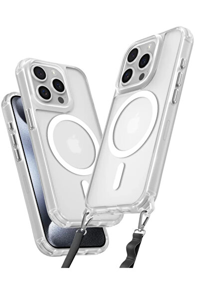 ZEMİRA HOME Newface iPhone 15 Pro Max Case Enka Magsafe Silicone Case - Trans...