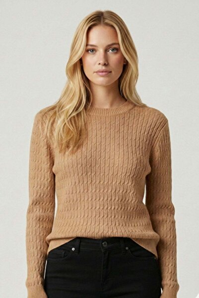 FTZ WOMEN Pulover tricotat pentru femei Biscuit 25306
