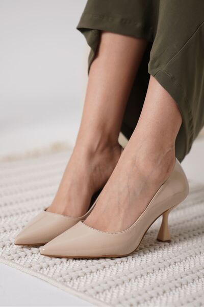 FRESCO SCARFS Nude Patent Leather Women's Stiletto Tr18Ms01B