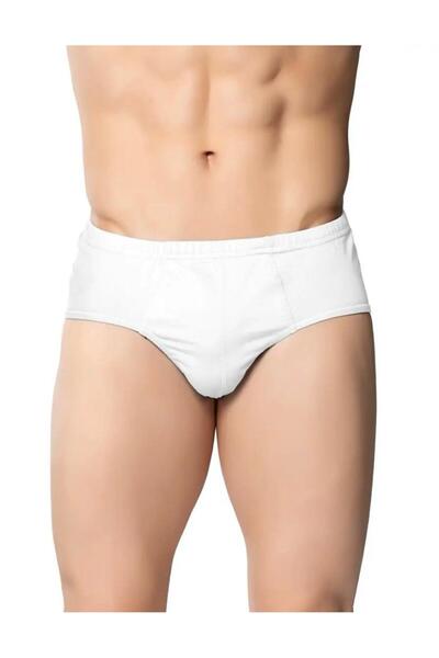 Sedef 6-Piece Men's Slip Underwear-White 1005
