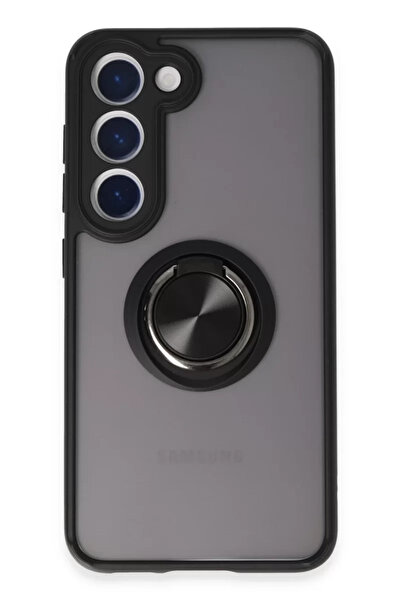 ZEMİRA HOME Newface Samsung Galaxy S23 Case Montreal Ring Silicone Cover - Black