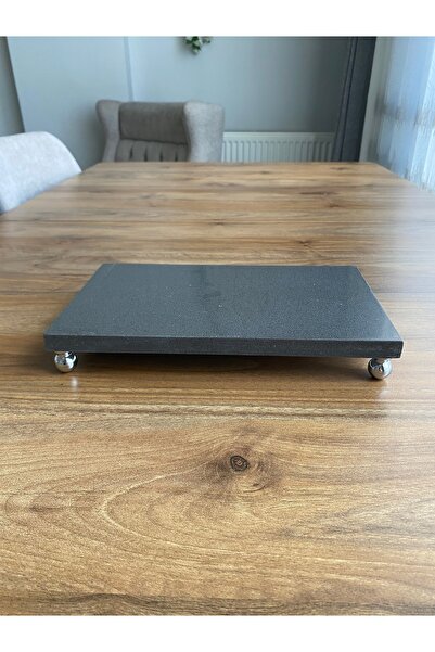 Nexa Doğaltaş Ayaklı Mermer Sunumluk ve Yağdanlık Altlığı – 25x15 cm Dikdörtg...