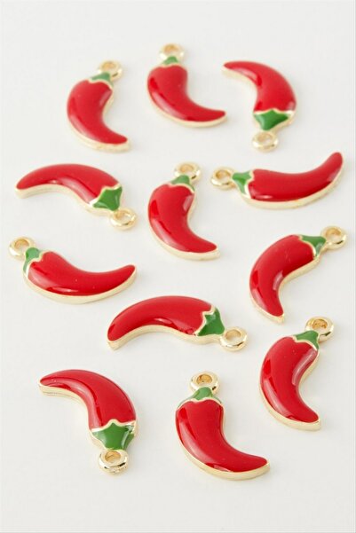 ZERO LAND Nrzsnt Pepper Enamel Pendant Horse 1 Piece (210931) - Red