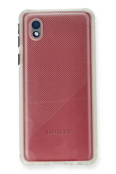 TeknoKapsül Newface حافظة سامسونج جالاكسي A01 كور ميامي سيليكون شفاف - شفاف