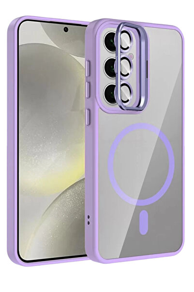 TeknoKapsül غطاء جوكو لهاتف سامسونج جالاكسي S24 FE مع عدسة ريميم وحامل ماجسيف...