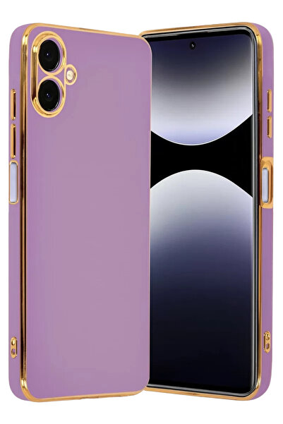 ZEMİRA HOME نيوفيس سامسونج جالاكسي A07 4G فوليت سيليكون - أرجواني