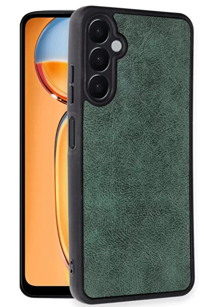 Beta Moda Hub Newface Samsung Galaxy A36 Case Aras غطاء جلدي - أخضر داكن