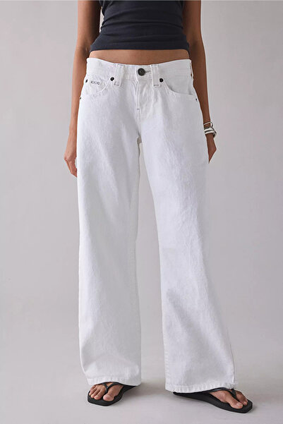 Messy Girls KYLA BEYAWHITE Γυναικείο Τζιν Παντελόνι Χαμηλόμεσο, Φαρδύ, με Φαρ...