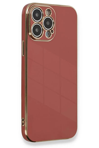 Beta Moda Hub نيوفيس حافظة آيفون 13 برو ماكس سيليكون - أحمر