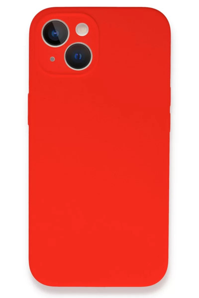 Generic Brand حافظة Newface لهاتف iPhone 13 Mini مصنوعة من السيليكون - أحمر