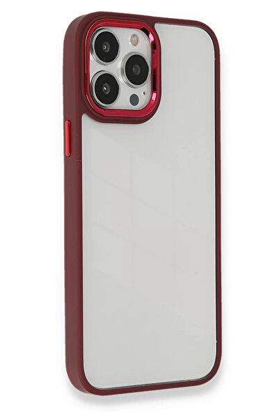 TeknoKapsül غطاء حماية نيو فيس لهاتف آيفون 13 برو ماكس - أحمر