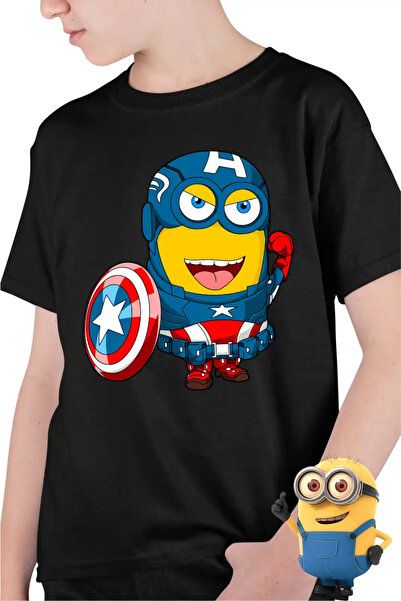 OEM Παιδικό Μπλουζάκι για Αγόρια - Μίνιονς, Κάπτεν Αμέρικα, Εγώ, ο Απαισιό