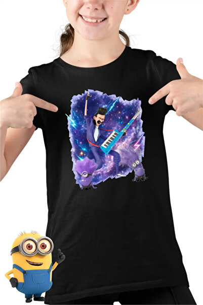 OEM Παιδικό Κοριτσίστικο Μπλουζάκι Μίνιονς  "Ο Απαισιότατος " με Κιθάρα - Μπά...
