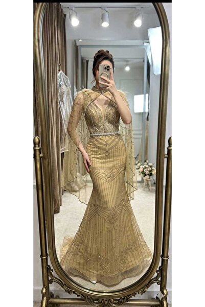 Mesk dresses Luxury Two Pieces Mermaid Evening Dress