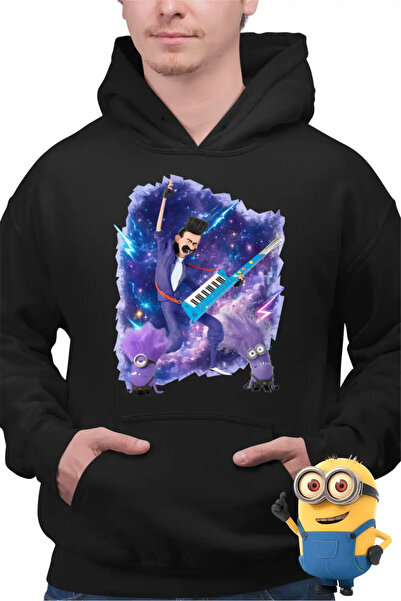 OEM Ανδρικό Φούτερ Μπαλθάζαρ Κακά Μίνιονς Απαισιότατη Κιθάρα