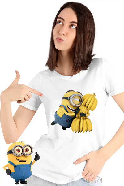 OEM Γυναικείο Μπλουζάκι Μίνιονς Μπανάνα Απαισιότατοι