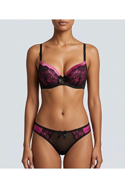 irem içgiyim Women's Underwire Non-Padded Bra Set - 1 Pair of Transparent Str...