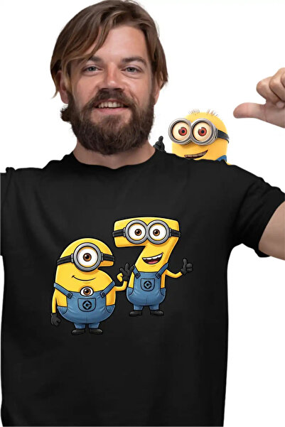 OEM Ανδρικό T-Shirt Μίνιονς Έξι Επτά 67 Έξι Επτά Απαισιότατοι