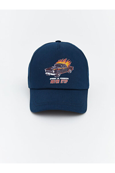 LC Waikiki New season navy blue car print boy's cap hat from güli̇s gi̇yi̇m.