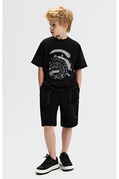 nk kids Limi Boy Soft Textured Flexible Combed Cotton Shorts Suit