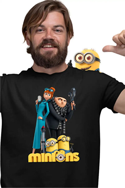 OEM Ανδρικό T-shirt Εκτόνωση: Οι Μίνιονς της Οικογένειας