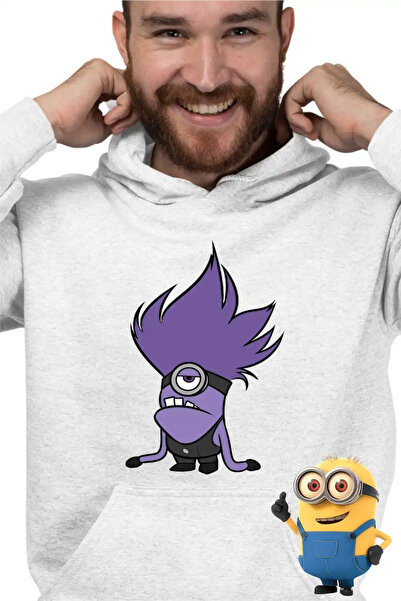 OEM Ανδρικό Φούτερ με Κουκούλα Κακά Μίνιον Άθικτοι Μίνιονς