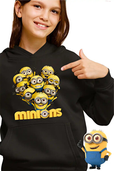 OEM Παιδικό Φούτερ Κοριτσιών Μίνιονς Καρδιά Αγάπη Ημέρα του Αγίου Βαλεντίνου ...