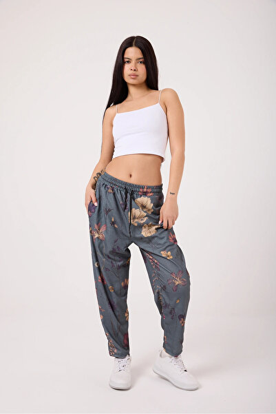 SUPERBLUE Women's Street Style Printed Sports Baguette Pants