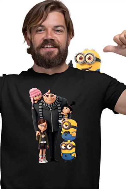 OEM Ανδρικό Μπλουζάκι  "Εγώ, ο Απαισιότατος " με Οικογενειακά Μίνιονς