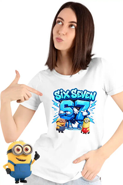 OEM Tricou Femei Minions 67 Six Seven Sase Sapte Despicable Steal Brainrot