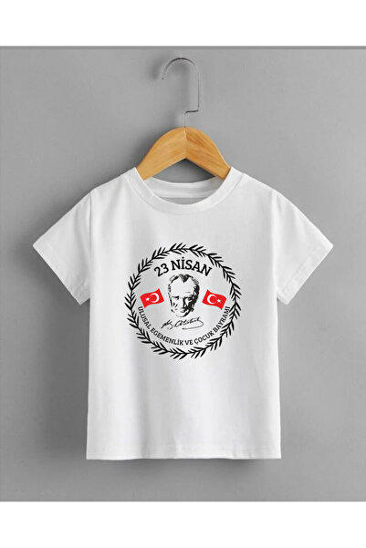 STİL-X 23 April Printed 100% Cotton Crew Neck Children's T-Shirt