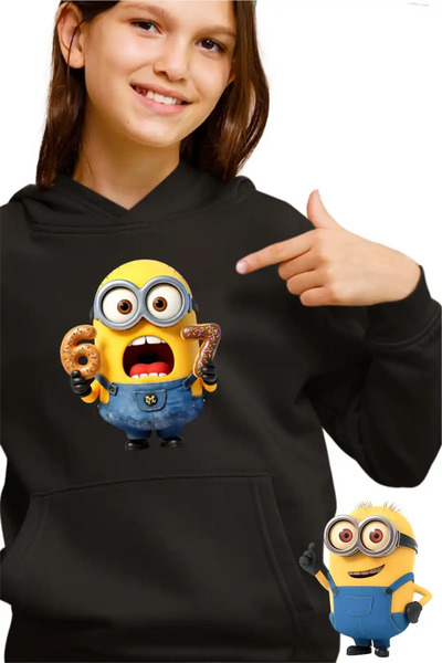 OEM Παιδικό Κοριτσίστικο Φούτερ Μίνιονς Έξι Επτά Ντόνατς 67 Απαισιότατοι