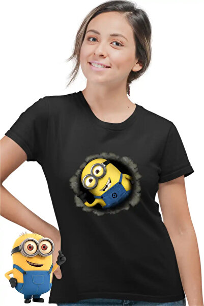 OEM Γυναικείο μπλουζάκι Μίνιονς Pop-up Απαισιότατοι