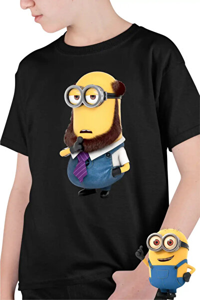OEM Детска тениска за момчета Миньони Философ Професор Аз, проклетникът