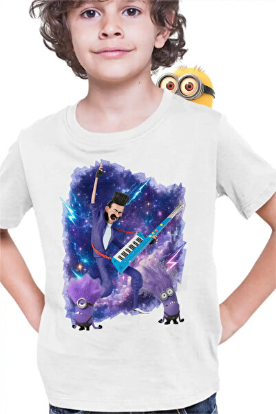 OEM Детска тениска за момчета с Балтазар, Малки злодеи и китара от  "Аз, прок...