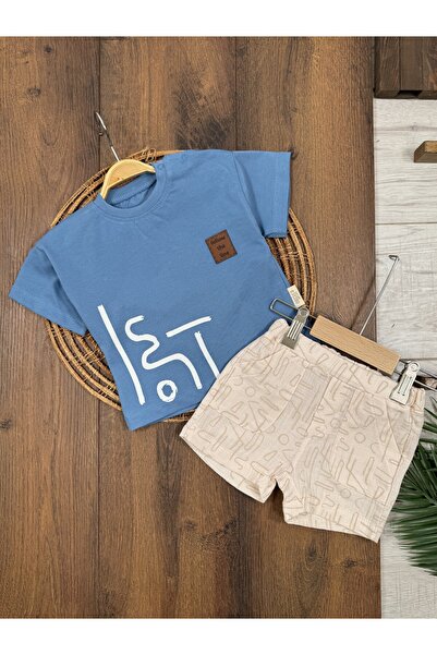 Bolly Baby Oversize Combed Cotton Short Sleeve T-Shirt Patterned Muslin Short...
