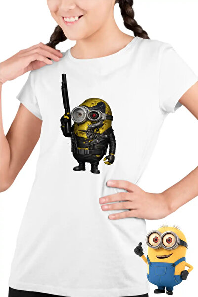 OEM Παιδικά Κοριτσίστικα Μπλουζάκια Μίνιονς Τερμινέιτορ Μπάικερ Απαισιότατοι