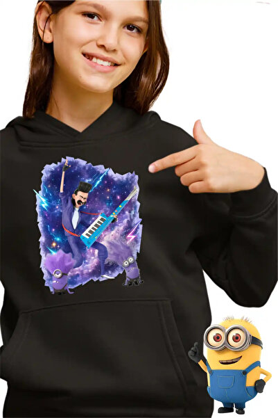 OEM Παιδικό Κοριτσίστικο Φούτερ Μπαλθάζαρ Κακά Μίνιονς Απαισιότατα Κιθάρα