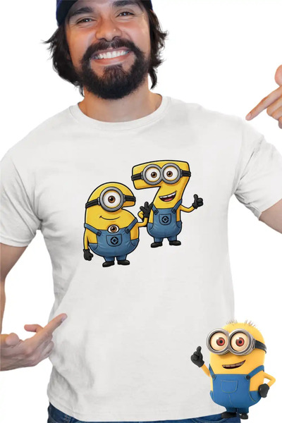OEM Ανδρικό T-Shirt Μίνιονς Έξι Επτά 67 Έξι Επτά Απαισιότατοι